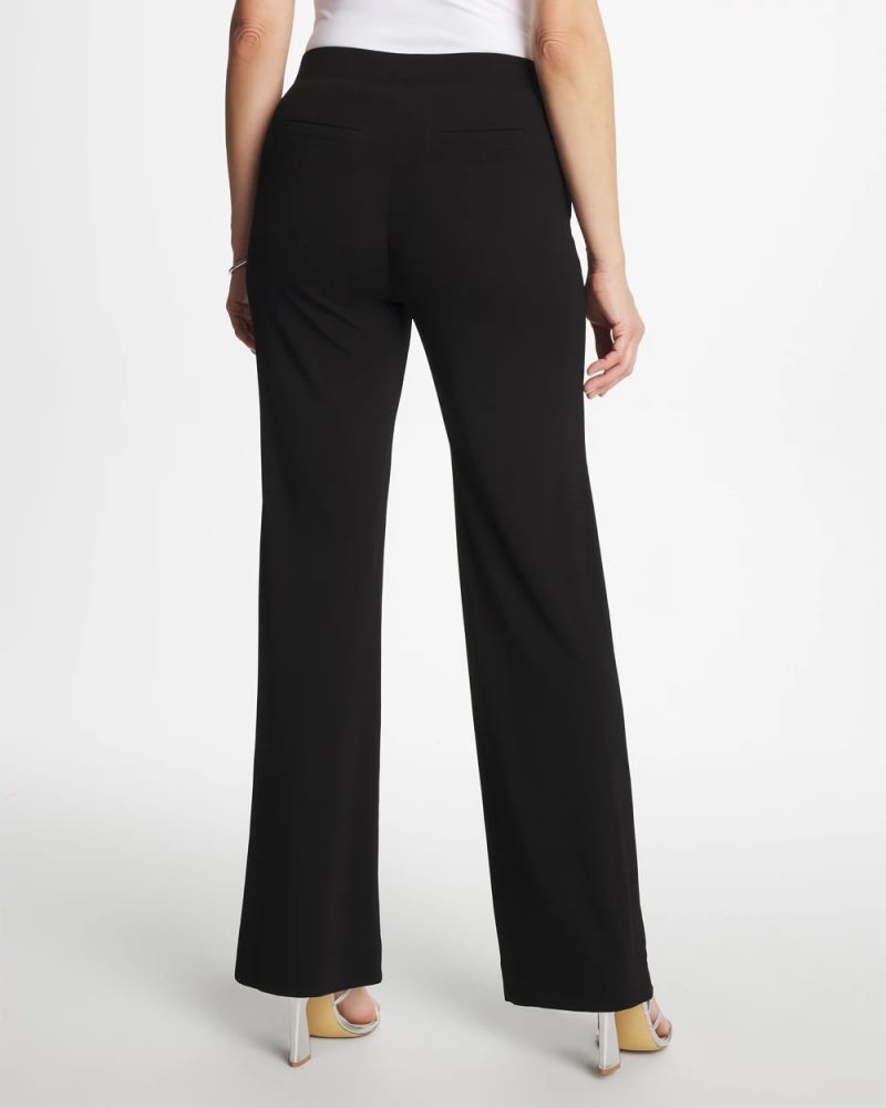 Chicos Matte Jersey Pants - BLACK