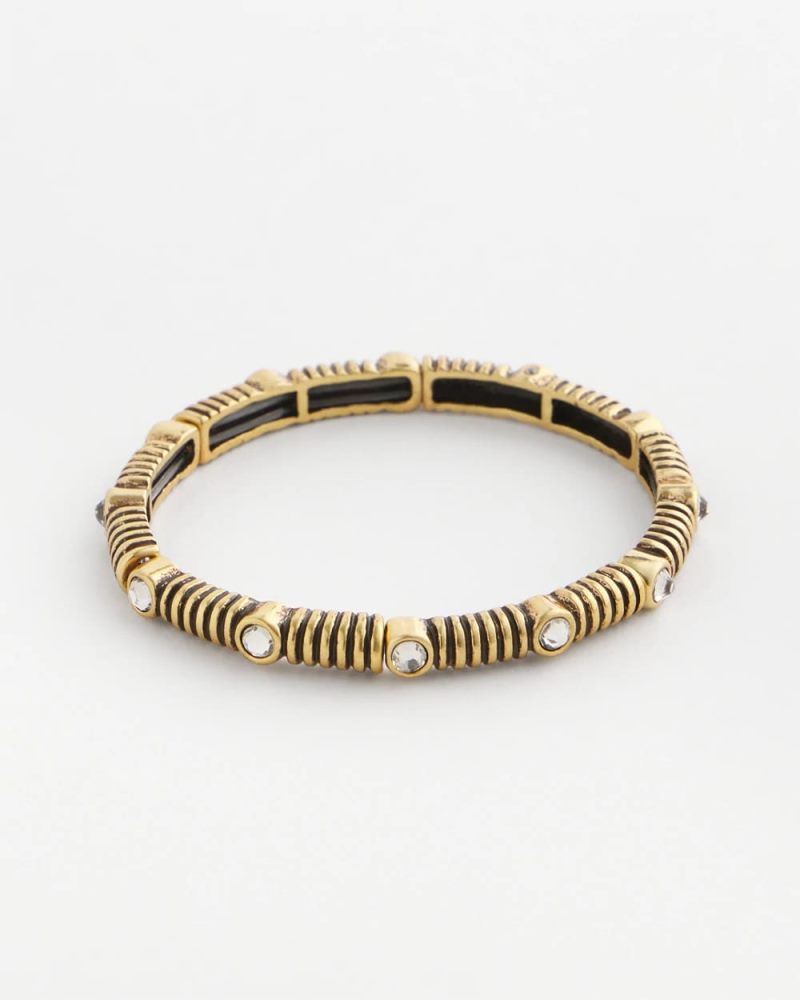 Chicos Goldtone Stretch Bracelet - GOLD