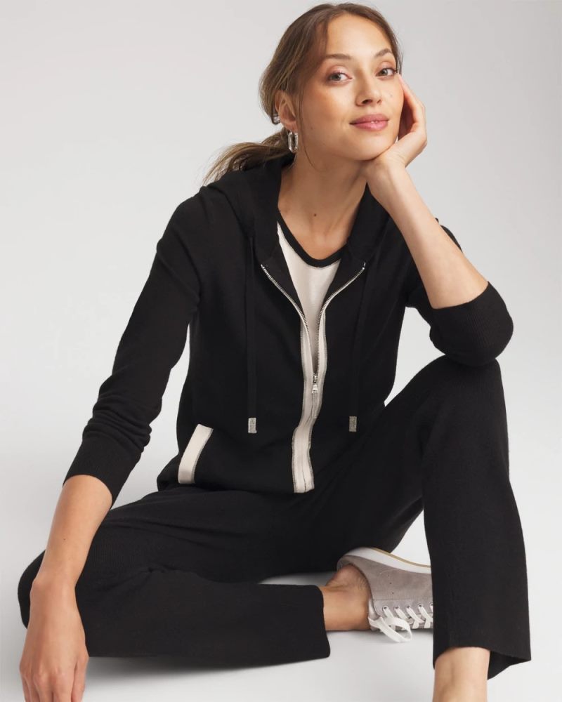 Chicos Zenergy® Luxe Cashmere-Blend Jacket - BLACK