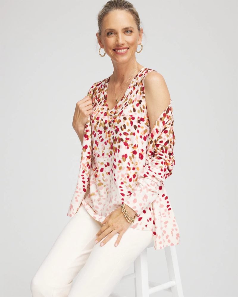Chicos Ombré Printed Sleeveless V-Neck Tank - MULTI