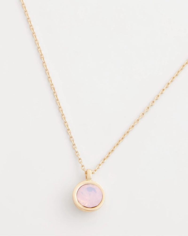 Chicos Pink Fine Single Strand Necklace - PINK