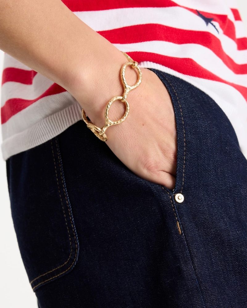 Chicos Goldtone Open Link Toggle Bracelet - GOLD