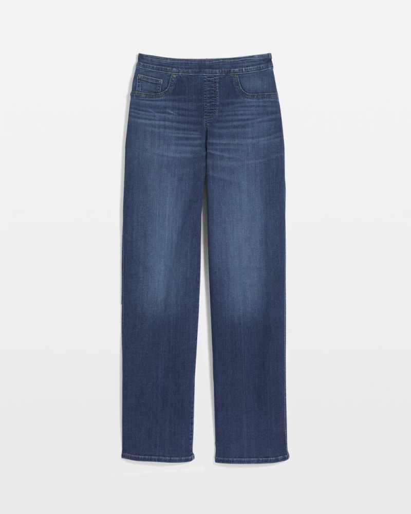 Chicos Pull On Wide Jean - ALEAH INDIGO