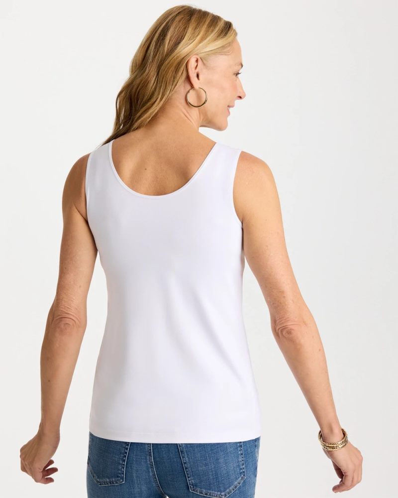 Chicos Microfiber Tank - OPTIC WHITE